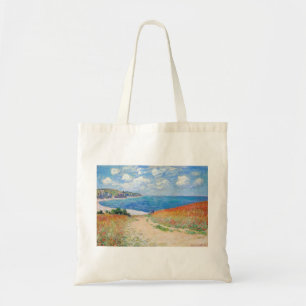 Bolsa Tote Claude Monet - Caminho em Campos de Trigo em Pourv