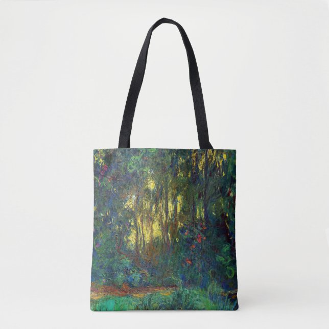 Bolsa Tote Claude Monet - Canto de um Pond com Lírios (Frente)