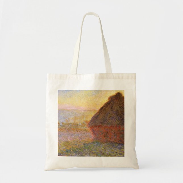 Bolsa Tote Claude Monet Impressionista Painting Graystaks I (Frente)
