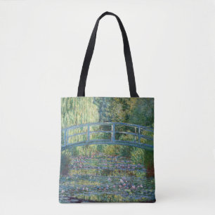 Bolsa Tote Claude Monet - Lago de Nenúfares, Harmonia Verde