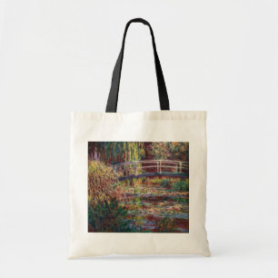 Bolsa Tote Claude Monet - Lagoa de Água Lily, Harmonia Rosa