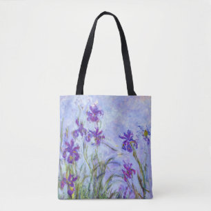 Bolsa Tote Claude Monet - Lilac Irises / Iris Mauves
