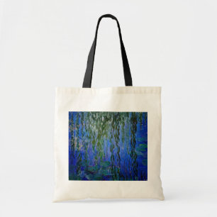 Bolsa Tote Claude Monet - Lírios d'água com salgueiro chorand