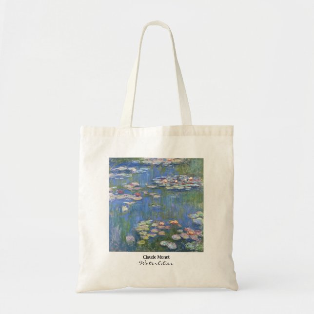 Bolsa Tote Claude Monet // Lírios De Água (Frente)