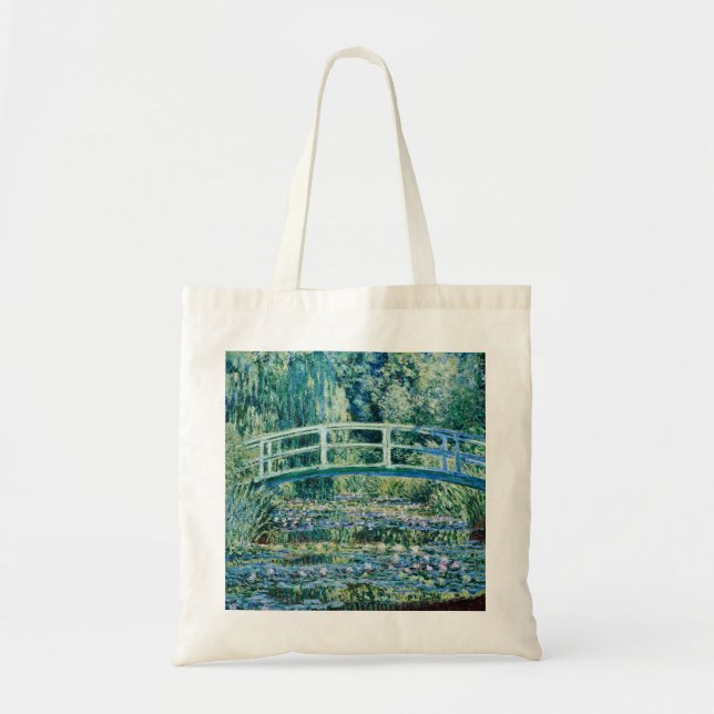 Bolsa Tote Claude Monet - Lírios De Água E Ponte Japonesa (Frente)