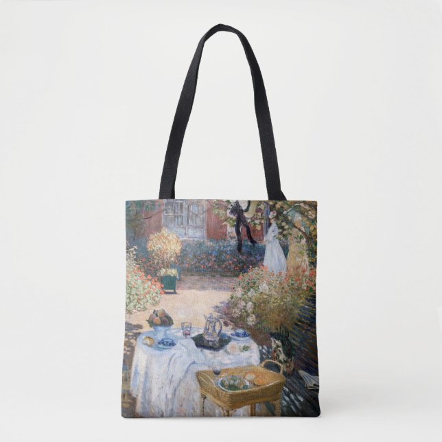 Bolsa Tote Claude Monet - O Luncheon, painel decorativo (Frente)