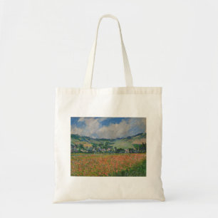 Bolsa Tote Claude Monet Painting, Poppy Field em Giverny