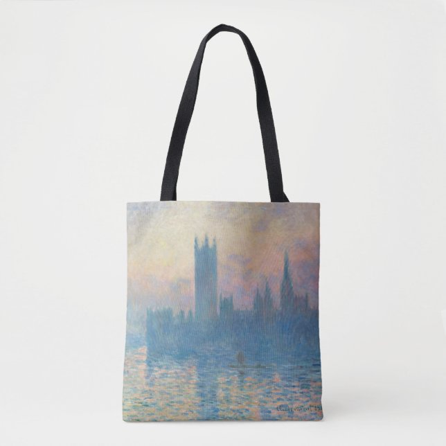 Bolsa Tote Claude Monet Parlamento Europeu Sunset (Frente)