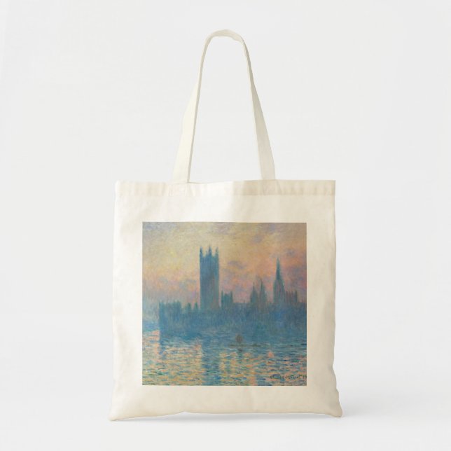 Bolsa Tote Claude Monet Parlamento Europeu Sunset (Frente)