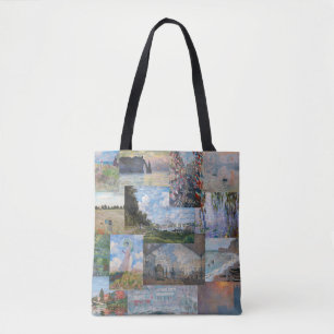Bolsa Tote Claude Monet - Patchwork de obras de arte