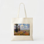 Bolsa Tote Claude Monet Poppy Fields perto de Argenteuil<br><div class="desc">Poppy Fields,  perto da Argentina,  pintado por Claude Monet em 1875.</div>