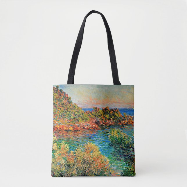 Bolsa Tote Claude Monet - Próximo de Monte Carlo, (Frente)