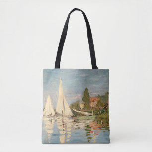Bolsa Tote Claude Monet Regatta at Argenteuil, c.1872