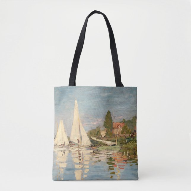 Bolsa Tote Claude Monet | Regatta at Argenteuil, c.1872 (Frente)