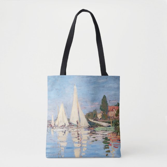 Bolsa Tote Claude Monet - Regattas em Argenteuil (Frente)