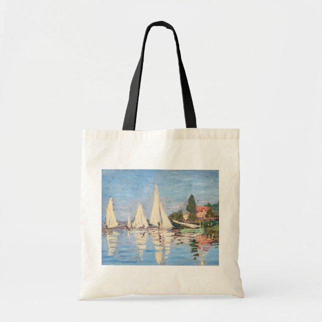 Bolsa Tote Claude Monet - Regattas em Argenteuil (Frente)