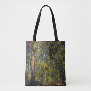 Bolsa Tote Claude Monet Salgueiro Impressionista Arte
