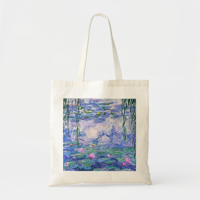 Bolsa Tote Claude Monet Water Libera A Arte Impressionante Fr (Frente)