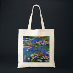 Bolsa Tote Claude Monet Water Lily<br><div class="desc">Lírios d'água pintados por Claude Monet em 1916.</div>