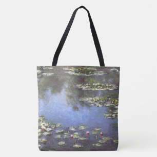 Bolsa Tote Claude Monet, Water Lily, 1906, Blue