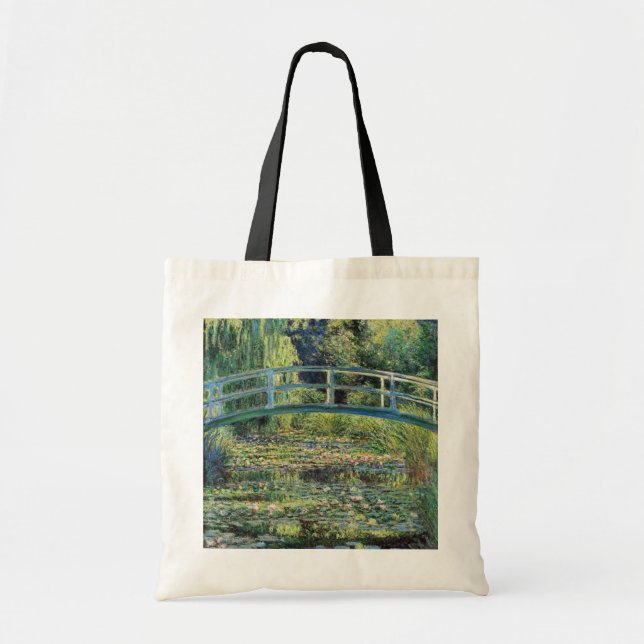 Bolsa Tote Claude Monet - Water Lily Pond & Japanesese Bridge (Frente)
