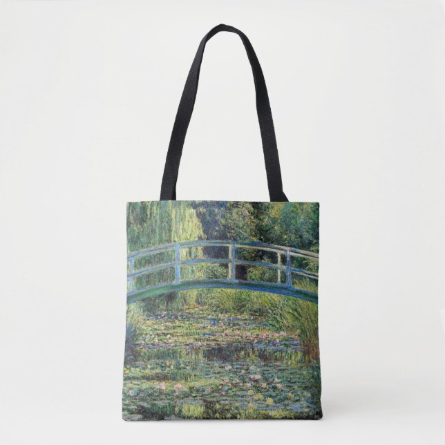 Bolsa Tote Claude Monet - Water Lily Pond & Japanesese Bridge (Frente)