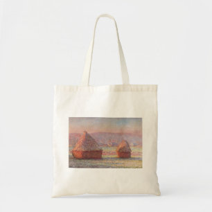 Bolsa Tote Claude Monet White Frost Sunrise (Haystacks)