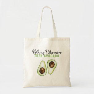 Bolsa Tote Cláusula Verde Moderna Avocado Para Avocado Lover