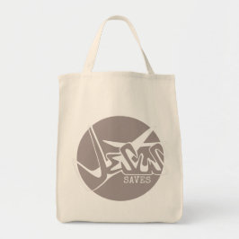 Bolsa Tote CLAY CINZA Jesus salva Grafite