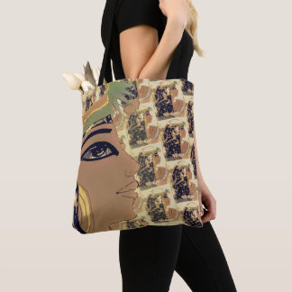 Bolsa Tote Cleopatras com o 1 grande Brown no bege