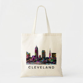 Bolsa Tote Cleveland, Ohio em grafite