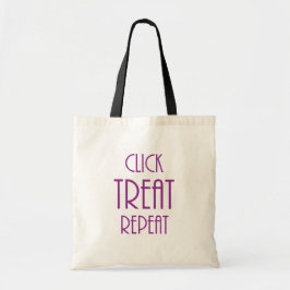 Bolsa Tote "Clique em Tratar repetição" Tote Bag