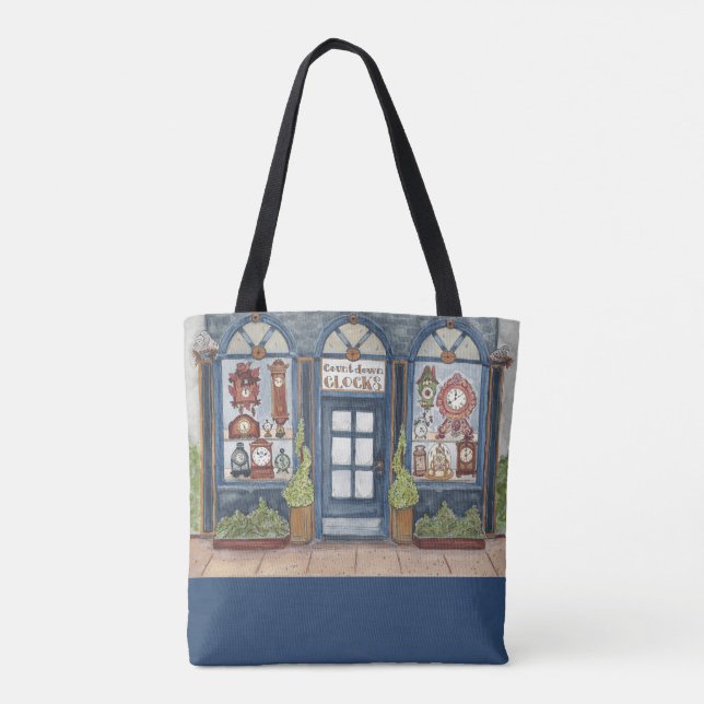 Bolsa Tote Clock Compro Watercolor (Verso)
