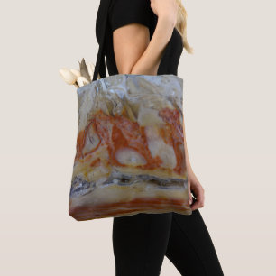 Bolsa Tote Close de Madeira Petrificada