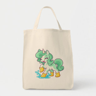Bolsa Tote Clover Puddle Splash Mint Unicorn