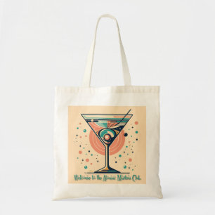 Bolsa Tote Clube da Martini Atômica Retro Futurista Idade Esp