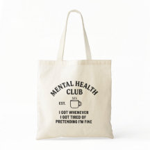Clube da Saúde Mental - Tote Bag