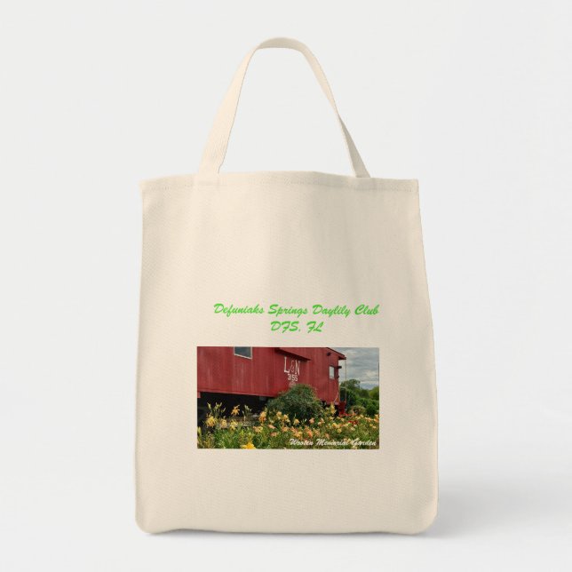 Bolsa Tote Clube de Daylily de Defuniak Springs (Frente)