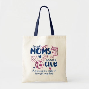 Bolsa Tote Clube de Futebol das Mães Cansadas Texto Personali