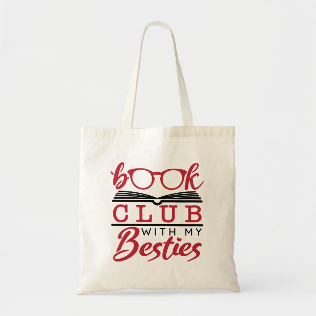 Bolsa Tote Clube de Livro com Minhas Besties (Frente)