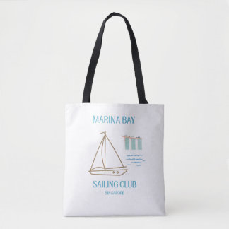 Bolsa Tote Clube de Navegação de Luxo Marina Bay de Singapura