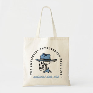 Bolsa Tote Clube de pais antissociais introvertido pai cowboy