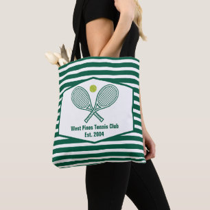 Bolsa Tote Clube de País Personalizado de Tênis em Greve Verd