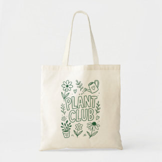 Bolsa Tote Clube de Plantas Jardim Amante de Plantas
