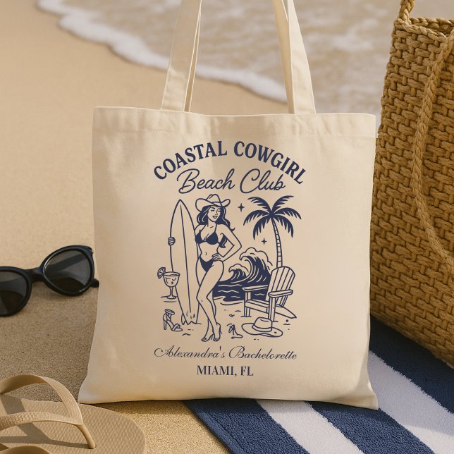 Bolsa Tote Clube de Solteira Cowgirl Costeira (Criador carregado)