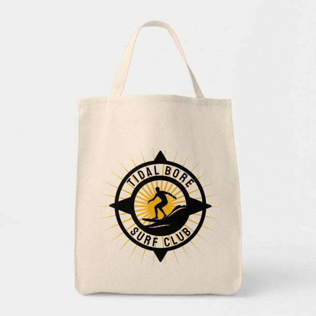 Bolsa Tote Clube de Surf de Maré Motriz (Frente)