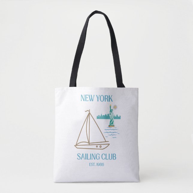 Bolsa Tote Clube de Vela de Luxo da Cidade de Nova York (Frente)
