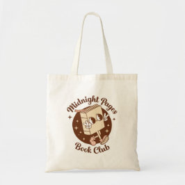 Bolsa Tote clube do livro páginas da meia-noite