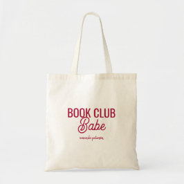 Bolsa Tote Clube do Livro Personalizado Negrito Vermelho Garo