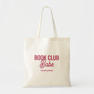 Bolsa Tote Clube do Livro Personalizado Negrito Vermelho Garo